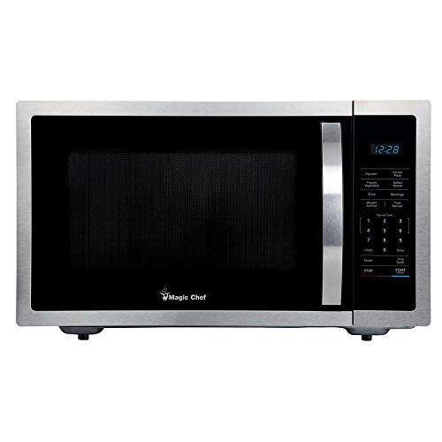 Magic Chef HMM1611ST2 1.6 cu. ft. Countertop Microwave, Stainless Steel
