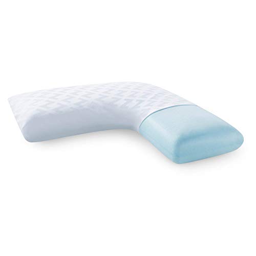 MALOUF Z Gel Memory Foam L-Shape Pillow for Side Sleeping Comfort
