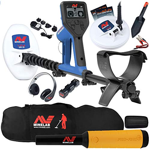 Minelab Gold Monster 1000 Bundle with Pro Find 15, Carry Bag, 2 Search Coils, and More