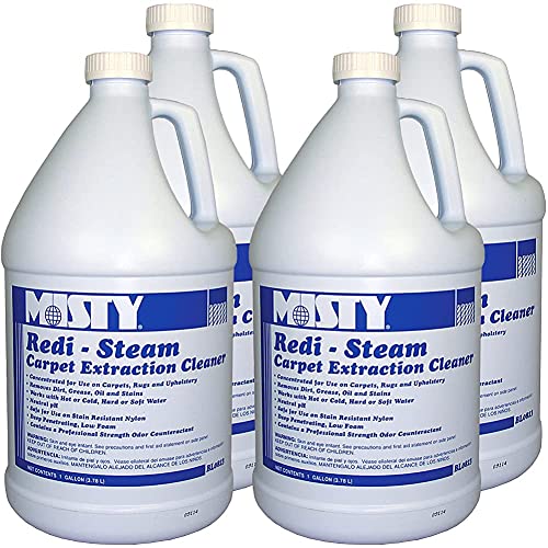 MISTY Redi-Steam Carpet Extraction Cleaner and Deodorizer 1 Gallon 1038771 (Case of 4) - Neutral pH