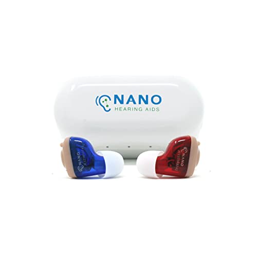 Nano Hearing Aids CIC OTC Hearing Aid Protection Plan Bundle with 2 Programs, Feedback Management, Noise Reduction, and 6 Month Elite Protection Plan