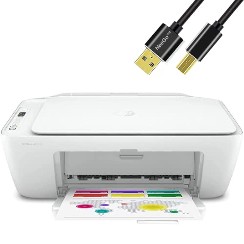 NEEGO HP All-in-One Wireless Color Inkjet Printer, Print, Copy, Scan, Wireless USB Connectivity Mobile Printing 6 Feet Printer Cable