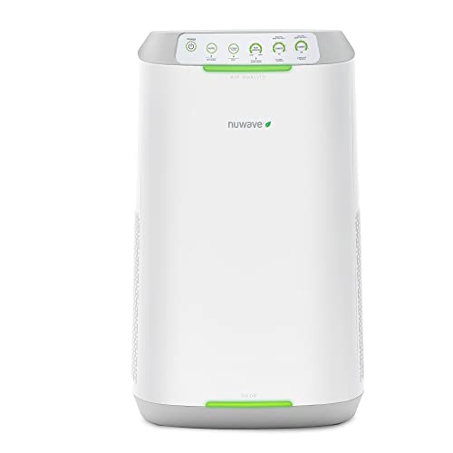 Nuwave OxyPure ZERO E500 Smart Air Purifier, ZERO Waste & ZERO Filter Replacements Large Area up to 855 Sq Ft, Captures 100% of Particle Pollutants as Small as 0.1 Microns, Dual 3-Stage Air Filtration