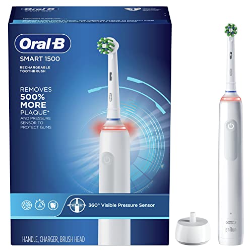 Oral-B Smart 1500 Electric Toothbrush (Packaging May Vary) White, 1 Count