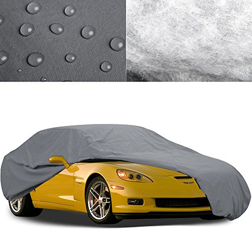 OxGord Executive Storm-Proof Car Cover - Water Resistant 7 Layers - Ready-Fit Semi Glove Fit