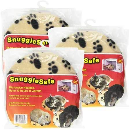 Pet Heating Pad by Snuggle Safe, Pet Microwaveable Heat Pad, Safe Pet Bed Warmer | 3 Pack
