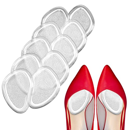 Premium Metatarsal Pads, Soft Ball of Foot Cushions, Reduce Foot Pain and Provide Support, Suit for Men Women & All Shoes Types (10Pcs)