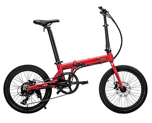 QUALISPORTS Volador Folding Electric Bike Lightweight 20" Ebike 36V 7Ah Removable Battery 350W Motor Shimano 7 Speed 20MPH Portable Bicycle Adults Commuter City Outdoor UL Certified