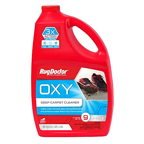 Rug Doctor Triple-Action Oxy Carpet Cleaner Deep Cleans, Deodorizes, and Refreshes Carpet & Upholstery, 96 oz., Daybreak Scent, Professional-Grade