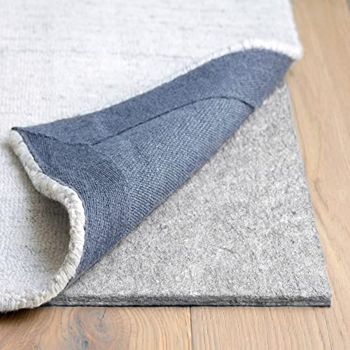 RUGPADUSA - Dual Surface - 8'x10' - 3/8" Thick - Felt + Rubber - Enhanced Non-Slip Rug Pad - Adds Comfort and Protection - for Hard Surface Floors