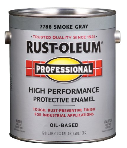 Rust-Oleum 7786402 High Performance 1 Gallon Protective Enamel Oil Base Paint (2 Pack), Smoke Gray2