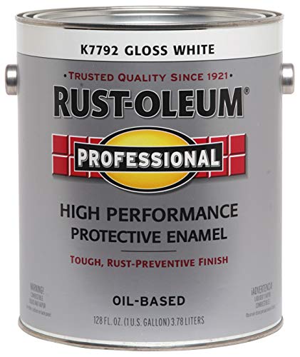 RUST-OLEUM K7792-402 K7792402 Professional Gallon Enamel, 128 Fl Oz (Pack of 1), Whites|Gloss White, 11