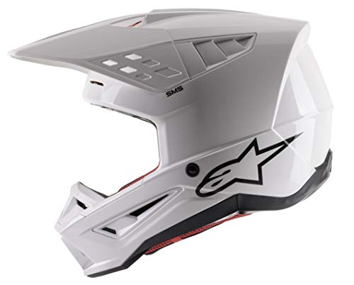 S-M5 Solid Helmet ECE/DOT (M, White Glossy)