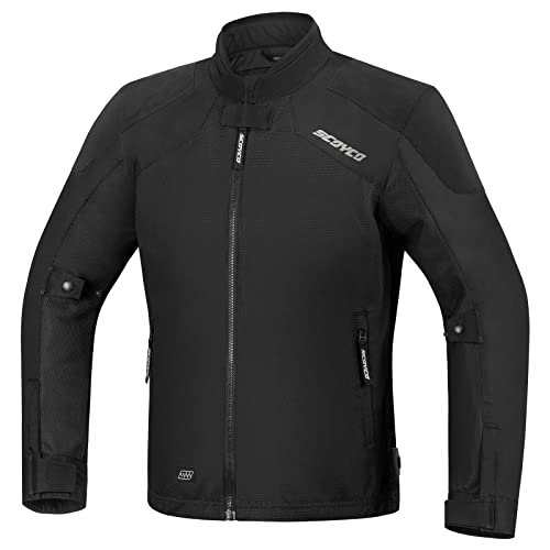 Scoyco Motorcycle Jacket For Men Textile Motorbike Riding Jacket Motocross Racing Jacket CE Armor Protective Gear All Season