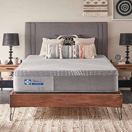 Sealy Posturepedic 12" Spring Tight Top Mattress with Cooling Air Gel Foam, Hybrid Spring Mattress with Targeted Body Support, Queen