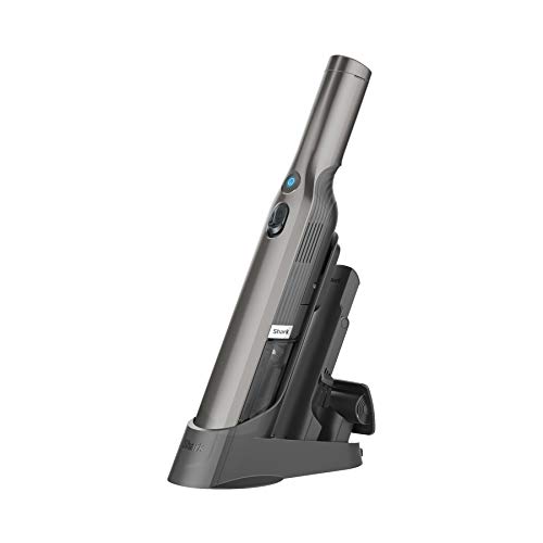 Shark WV201 WANDVAC Handheld Vacuum, Lightweight at 1.4 Pounds with Powerful Suction, Charging Dock, Single Touch Empty and Detachable Dust Cup,Graphite