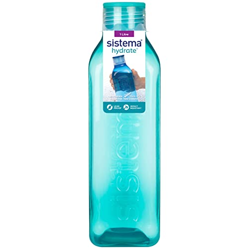 Sistema Square Water Bottle, 1 L - Assorted Colours