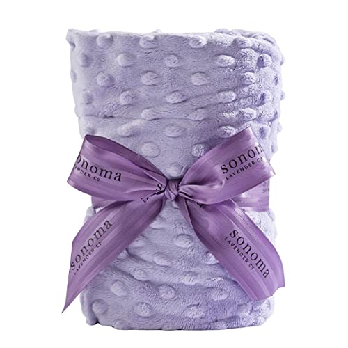 Sonoma Lavender Spa Heat Wrap for Neck, Shoulders and Lower Back, Microwaveable Lavender Aromatherapy Heating Pad, Removable and Washable Covers, Stress and Pain Relief (9" x 26", Lilac Dot)