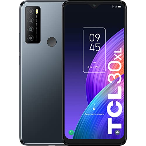 TCL 30XL |2022| Unlocked Cell Phone, 6.82 inch Vast Display, 5000mAh Battery, Android 12 Smartphone, 50MP Rear+13MP Front Camera, 6GB RAM + 64GB ROM, US Version, Dual Speaker, LTE 4G Phone, Night Mist