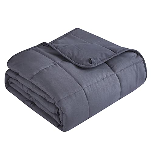 Topcee Weighted Blanket (20lbs 48"x72" Twin Size) Cooling Breathable Heavy Blanket Microfiber Material with Glass Beads Big Blanket for Adult All-Season Summer Fall Winter Soft Thick Comfort Blanket