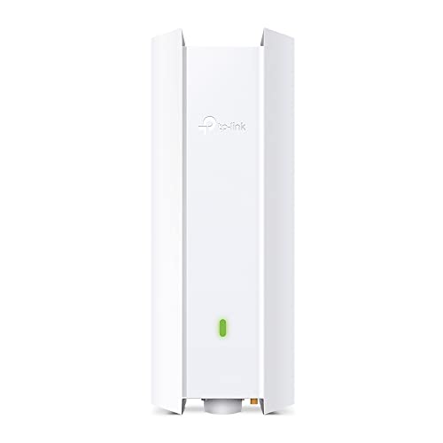 TP-Link EAP610-Outdoor | Omada True WiFi6 AX1800 Gigabit Outdoor Access Point | Mesh, Seamless Roaming, MU-MIMO | PoE+ Powered | IP67 | Multiple SDN Controller | Remote & App Control | Support RE Mode