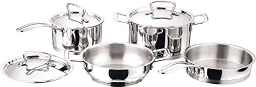 vinod cookware Vinod Classic Deluxe Stainless Steel Induction Friendly 4 Pcs. Set