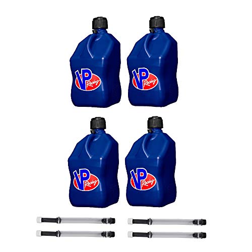 VP Racing Fuels 5-Gal Plastic Motorsport Fuel Tank (4-Pack) & Hose Kit (4-Pack)