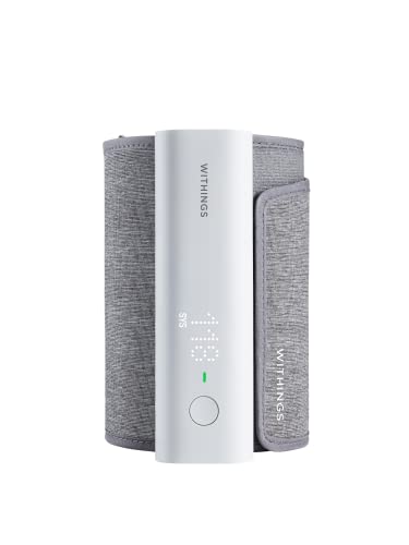 Withings BPM Connect - Digital Blood Pressure Cuff & Heart Rate Monitor - Blood Pressure Machine Arm Cuff, FDA Cleared, FSA/HSA Eligible, IOS & Android