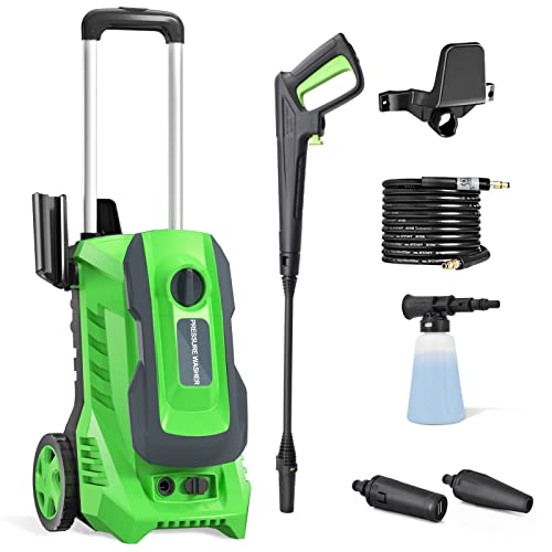 YANICHA Electric Pressure Washer - Power Washers Electric Powered 3500 PSI High Pressure + 2.6 GPM with Adjustable Spray Nozzle Foam Cannon, Car Washer Cleaner for Cars, Homes, Driveways, Patios
