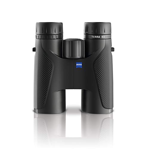 ZEISS Terra ED Binoculars 10x42 Waterproof, and Fast Focusing with Coated Glass for Optimal Clarity in all Weather Conditions for Bird Watching, Hunting, Sightseeing, Black