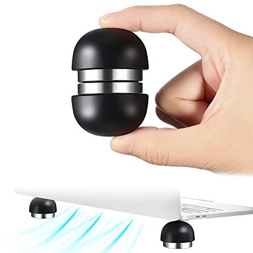 Zonon 2 Pieces Laptop Cooling Pad Silicone Magnetic Mini Portable Invisible Cooler Stand Ball Small Laptop Foot Elevator Compatible with Laptop Computer