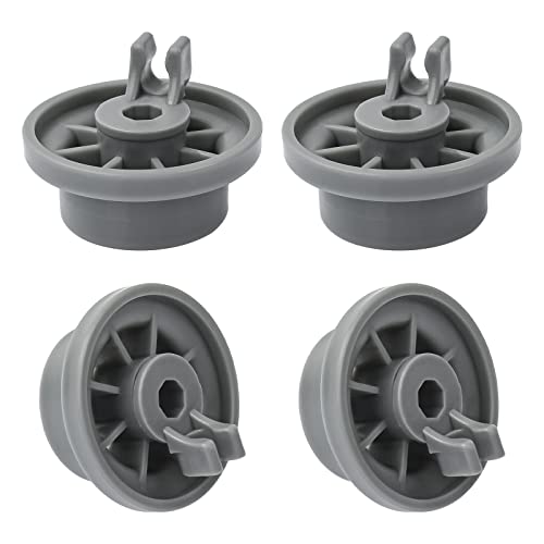 4 Pack Dishwasher Lower Basket Rail Roller Wheels for Bosch Neff & Siemens 165314 420198 AP2802428 PS3439123