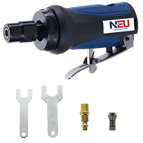 Air die grinder, NEU PNEUPACTURE mini air straight die grinder, 25000rpm, with 1/4'' and 1/8'' collet, apply to working in tight spaces