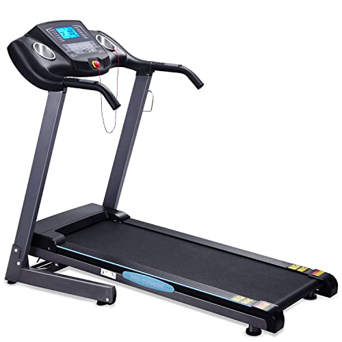 Automatic Incline Treadmill 12-Levels Treadmills Foladable Electric Motorized Running Machine Exercise Equipment 2.5HP Treadmill Running Walking Machine Work for Home Fitness Workout Use