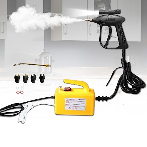 Beendou High Pressure Steam Cleaner,1700W high temperature disinfection,Controllable Steam Spray Gun with Light,Portable High Pressure Steam Cleaner for Home Use,Suitable for Cleaning Cars(Tankless)