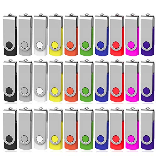Bulk USB Flash Drive 4GB 100 Pack, Aretop Premium USB 2.0 Pendrive 100 Pack Flash Drive 4GB Bulk Thumb Drives Memory Stick (4GB 100 Pack,Mix Color)