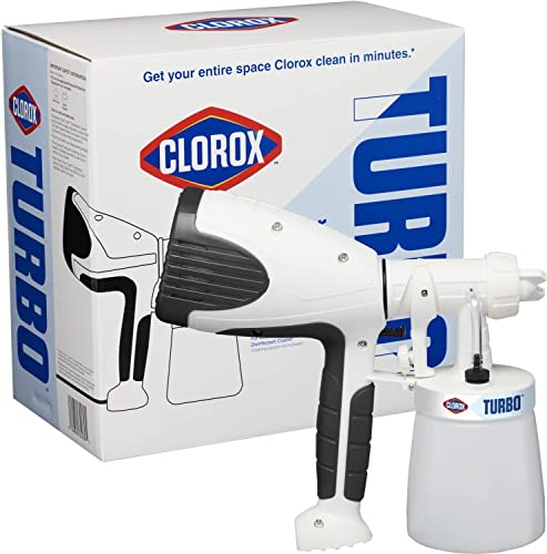 CloroxPro Turbo Handheld Power Sprayer for Small Businesses, Lightweight Healthcare Cleaning and Industrial Cleaning, Clorox Disinfectant Sprayer, Covers Large Areas - 60089