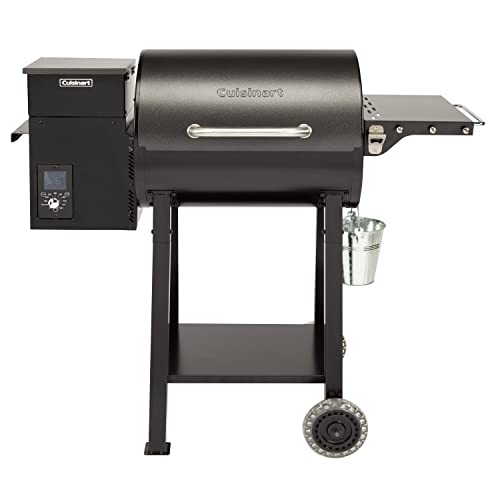 Cuisinart CPG-465 Portable Wood Pellet Grill & Smoker with Digital Controller, 465 sq. inch Cooking Space, 8-in-1 Cooking Capabilities - Smoke, BBQ, Grill, Roast, Braise, Sear, Bake, & Char-Grill