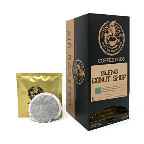 DONUT SHOP COFFEE POD - Good As Gold Coffee - (1 Box / 18 Coffee Pods)