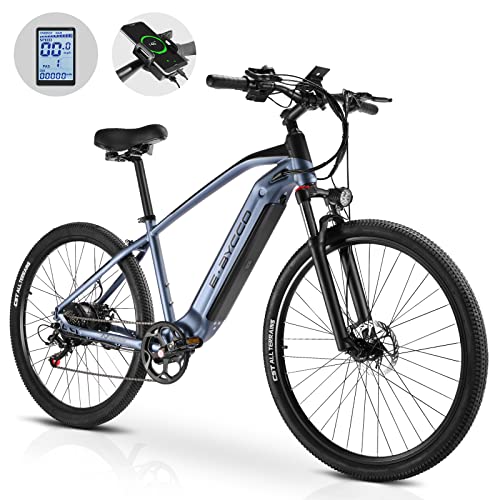 Electric Bike for Adults, EBycco 750w Electric Bike 29'',30MPH Electric Mountain Bike with 48V16Ah Removable Battery, 7 Speed, 3.5'' LCD Display, Suspension Fork, Rear Rack, Fenders, Lights