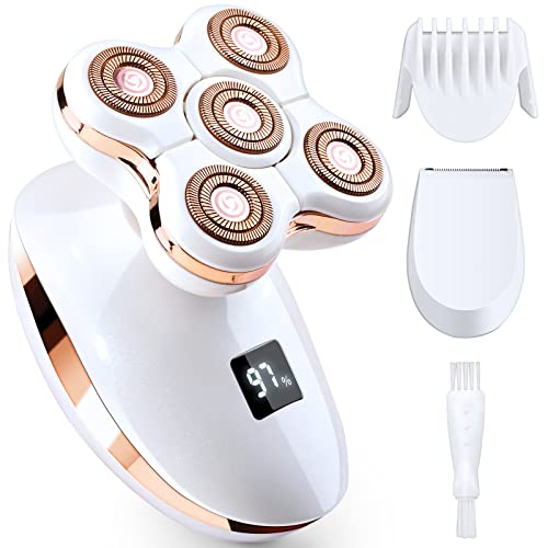 Electric Shaver for Women, Cordless Womens Electric Razor for Legs Wet or Dry, [2 Speeds] [Security Lock], Rechargeable Girls Ladies Bikini Trimmer Facial Hair Removal for Women Underarms Body Hairs