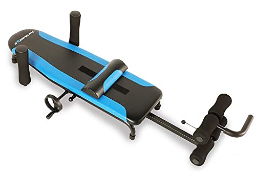Exerpeutic Alternative Inversion Traction Table - Back Stretcher for Lower Back Pain Relief Without Going Upside Down - 300 Lbs Weight Capacity - ‎Blue
