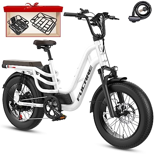 Fucare Electric Bike 750W Ebikes for Adults 32Mph 48V 20Ah Removable Lithium LG Battery 5.0" Color Display 7 Speed 20"X4.0"All-Terrain Fat Tire Electric Bikes Commuter Electric Bicycle