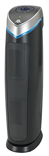 Germ Guardian Air Purifier with HEPA 13 Pet Filter, Removes 99.97% of Pollutants, Covers Large Room up to 915 Sq. Foot in 1 Hr, UV-C Light Helps Reduce Germs, Zero Ozone Verified, 28", Gray, AC5250PT