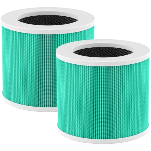 HY1800 Replacement Filter Compatible with MORENTO/Loytio/AYAFATO/IOIOW Air Purifier, H13 Ture HEPA HY1800 Filter (2 Pack)
