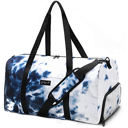 Jadyn 22" Women's Large Duffel/Weekender Bag with Shoe Pocket, Travel Bag (Tie Dye)