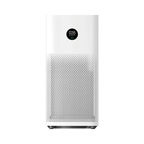 MI HEPA Air Purifier 3H with 3-Layer Integrated 360° Cylindrical Air Filters - Effectively Removes 99.97% Pollutants - Breath Cleaner, Fresher Air with Small Air Purifiers for Home and Offices