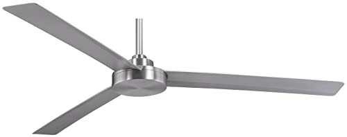 Minka Aire F624-ABD Roto XL, 62" 3-Blades Ceiling Fan in Brushed Aluminum Finish with Silver Blades