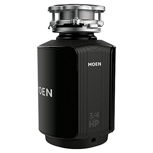 Moen Host Series 3/4 HP Continuous Feed Garbage Disposal with Sound Reduction for Kitchen Sink, Power Cord Included, GXS75C
