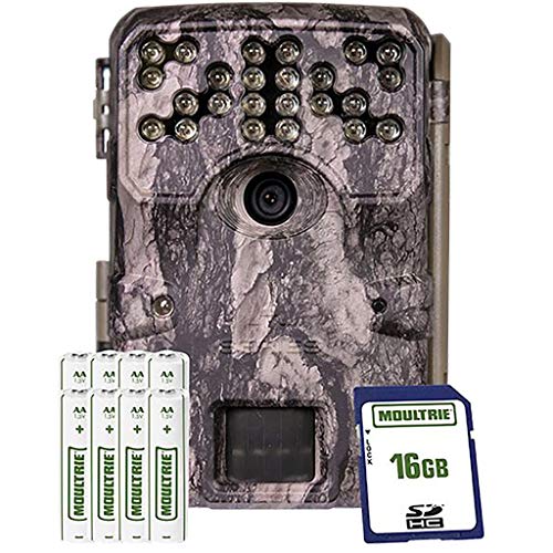 Moultrie A900i Bundle Trail Camera (2020) | Batteries | 16 MB SD Card | Moultrie Pine Bark (MCG-14002)